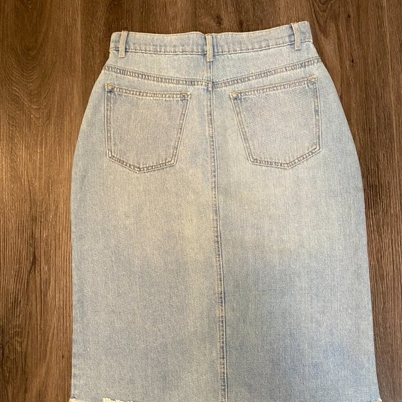 #83 Dynamite Women's Blue Jean Skirt - Small - Picture 8 of 11